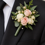 Spray Rose Boutonniere | Fresh Floral Boutonniere